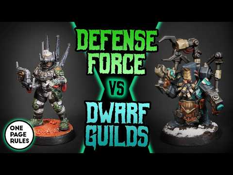 GRIMDARK FUTURE Battle Report (2000 points) One Page Rules