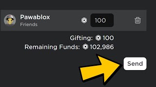 How To Send Your Friends Robux In Roblox | Give Robux To Friends Without Group | No Group