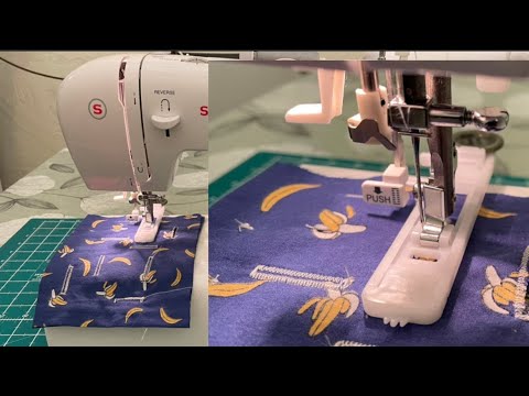 Knopfloch mit Singer Tradition 2282 #nähen #knopfloch #nähmaschine #singer