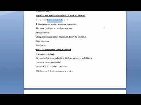 Human Growth and Development: Review for Exam 2