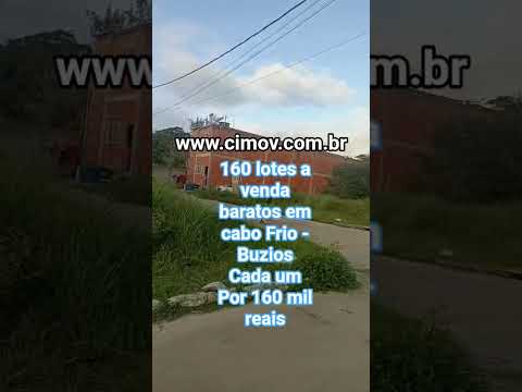 EMP0022-  160 lotes baratos em Buzios/Cabo Frio com 600metros cada