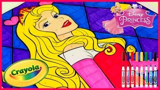 Princess AURORA - SLEEPING BEAUTY - Crayola GIANT COLOR BY NUMBER - Disney Princess Coloring Pages
