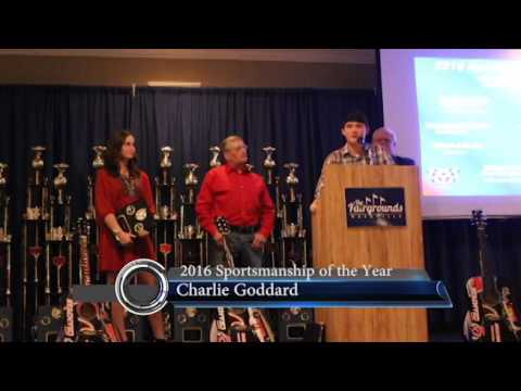 Fairgrounds Speedway 2016 Sportsmanship of the Year winner Charlie Goddard