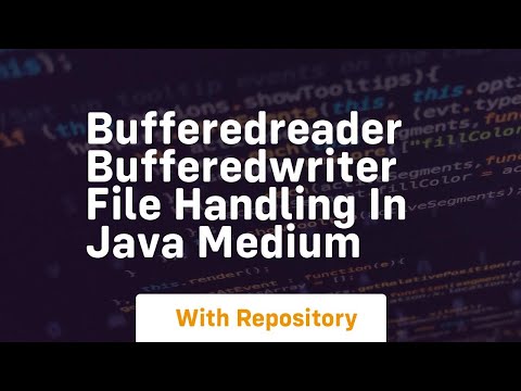 Bufferedreader Bufferedwriter File Handling In Java Medium