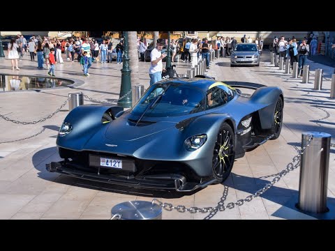 Road Legal F1 3.5M/€ Aston Martin Valkyrie in the Casino - Carspotting in Monaco 2024