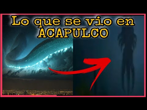 The FLYING SNAKE seen during the HURRICANE in ACAPULCO