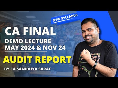 CA Final - Paper 3 | Audit | EXAM ORIENTED (PERSONAL GUIDANCE BATCH ...