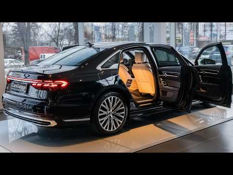 2025 Black Audi A8 S-Line 50 TDI Quattro - Full-Size Luxury Sedan in Detail