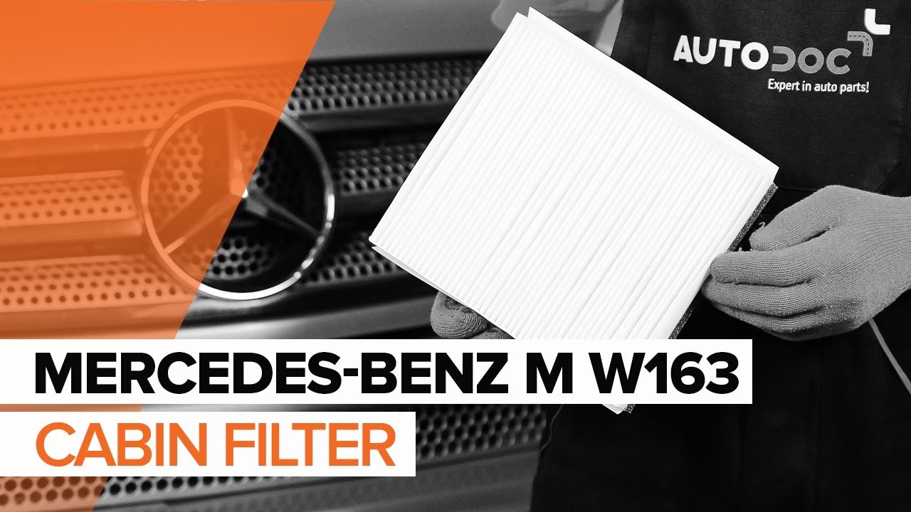 Kuidas vahetada Mercedes ML W163 salongifilter – õpetus