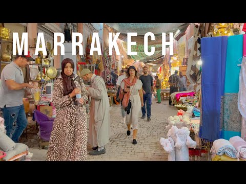 🇲🇦 MARRAKECH, Morocco: 4K Walking Tour in the Medina & Souk (First-Person View)