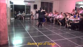 PAOLA TACCHETTI y JOSE LUIS FERRARO bailando el Tango CLAUDINETTE en FLOREAL MILONGA