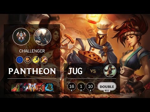 Pantheon Jungle vs Nidalee - EUW Challenger Patch 10.11