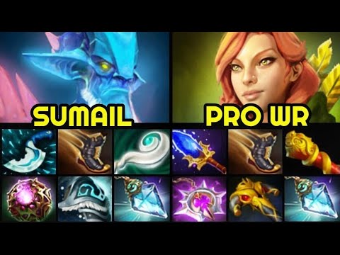 SUMAIL Leshrac Hard Game vs Full Slotted Windranger Boss 7.27 Dota 2