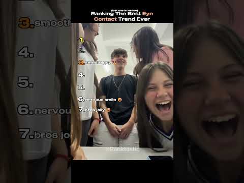 Ranking The Best Eye Contact Trend Ever #shortsviral #tiktok #usa