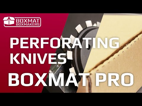 Boxmaker with Perforating Knives to make Special Boxes