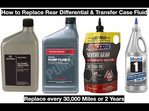 How to Replace Rear Differential and Transfer Case Fluid - 2007-2013 Acura MDX/Honda Pilot