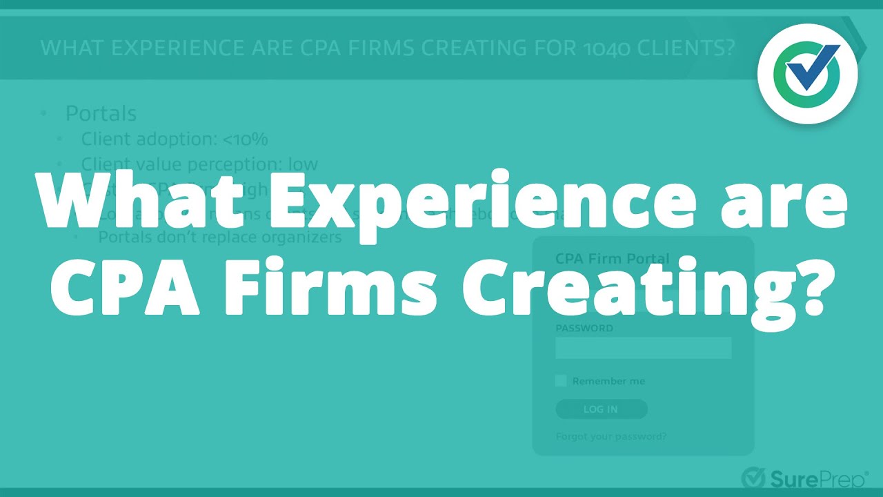 What Experience are CPA Firms Creating for 1040 Clients?