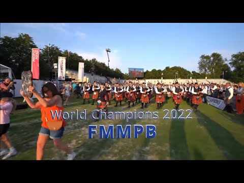WORLD CHAMPIONS 2022 - Field Marshal Montgomery Pipe Band - Walk to the Bus