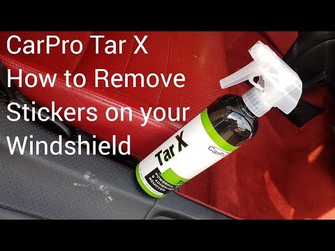 CarPro Tar X  How to Remove Stickers on your Windshield Cardetailing #autodetailing