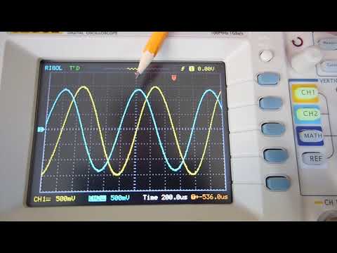 Phasenverschiebung an Spule und Kondensator Demoversuch