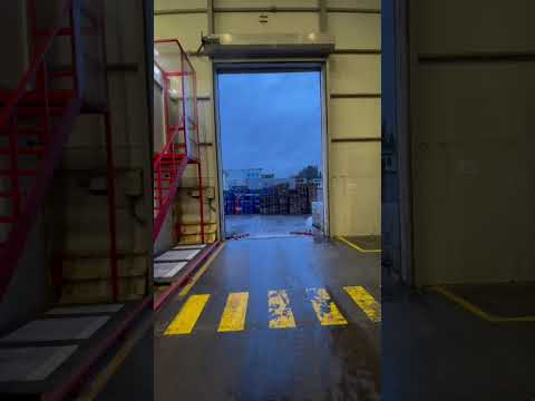 foldable logistics entrance PVC door