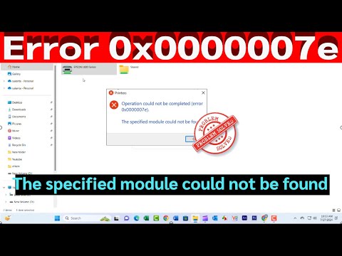 Fix: Connect to Shared Printer | Operation Could Not Be Completed Error 0x0000007e |