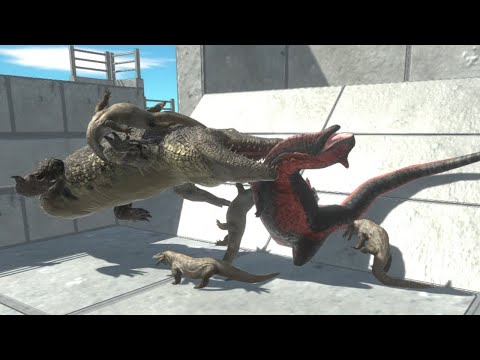 KOMODO DRAGONS vs all Units Animal Revolt Battle Simulator