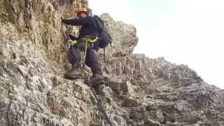 preview picture of video 'Hiking and climbing il Centenario in Italy'