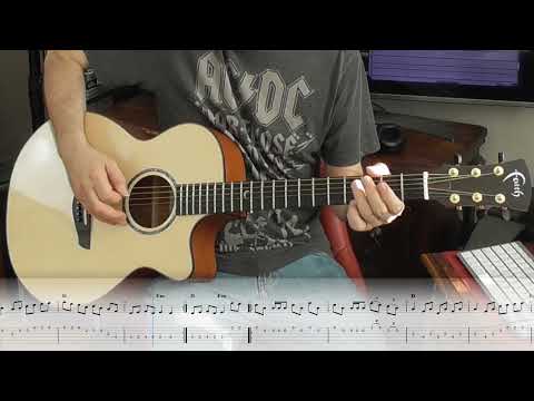 LCM Grade 5 acoustic guitar: Drowsy Maggie/Cooley's Reel with tab and rhythm guitar backing