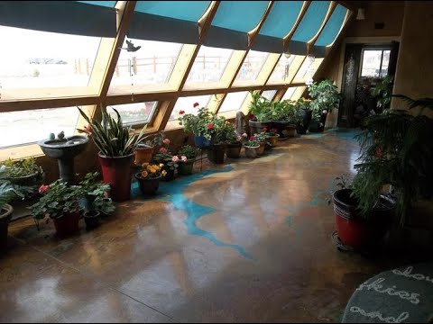 Zero Energy Passive Solar Bermed Earth Tire Bale Home - Pseudo Earthship
