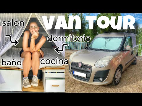 VAN TOUR | Descubre esta MINI CAMPER sin HOMOLOGAR [Fiat Doblo CAMPERIZADA todo CASERO]