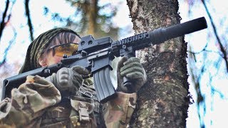 preview picture of video 'Airsoft War M249 G&G SPR, G&P Sentry, P90 HD'