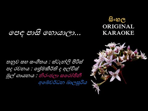 Penda Pasi Hoyala - පෙඳ පාසි හොයාලා KARAOKE Abewardhana B+Niranjala S/Premakeerthi de Alwis/Stanly P