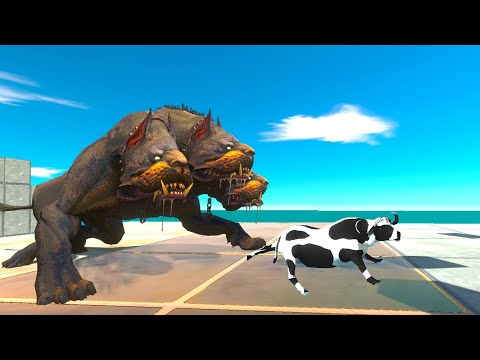 RUN AWAY FROM THE MONSTER ATTACK - Animal Revolt Battle Simulator
