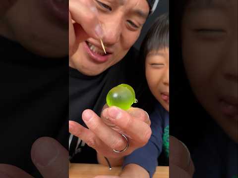 Popping green grape jelly! - got these in Japan