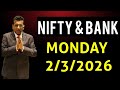Nifty Prediction For Tomorrow Bank Nifty Analysis For Monday 2 2 2026