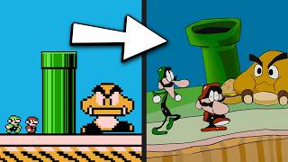 Mario 3, but animated in 21 minutes?! - BTG reacts to funny Mario videos