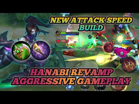 HANABI REVAMP AGGRESSIVE GAMEPLAY - Hanabi Best Build 2023 - Mobile Legends