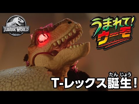【うまれて！ウーモ ジュラシック・ワールド T-レックスエッグ】恐竜のたまごをふ化させよう！生まれたT-レックスとゲームやトレーニング！