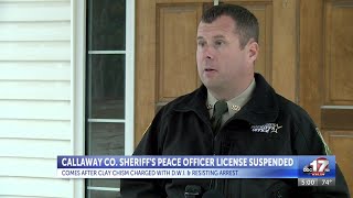 Callaway County sheriff removed from office after license stripped; interim appointed