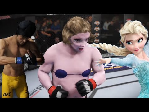 UFC Bruce Lee vs Elsa from Frozen Bloody knockouts