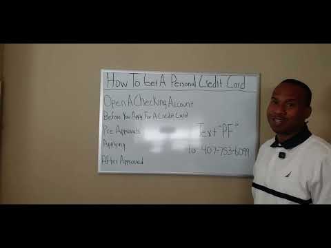 How to get a personal credit card