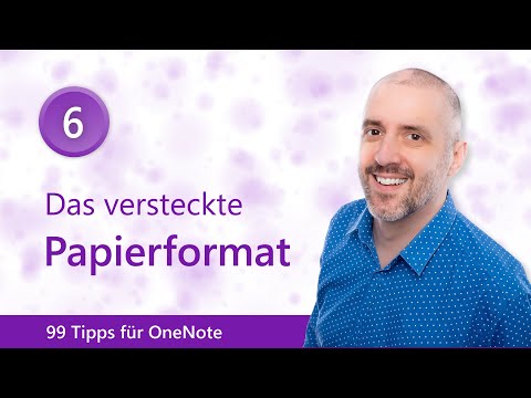 🟣 99 Tipps für OneNote 6️⃣ Das versteckte Papierformat DIN A4 | Malter365.de