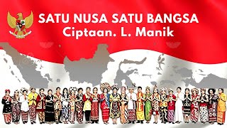 Download lagu 🔴 SATU NUSA SATU BANGSA (LAGU & LIRIK) CIPTAAN. L. MANIK - LAGU WAJIB NASIONAL INDONESIA. mp3
