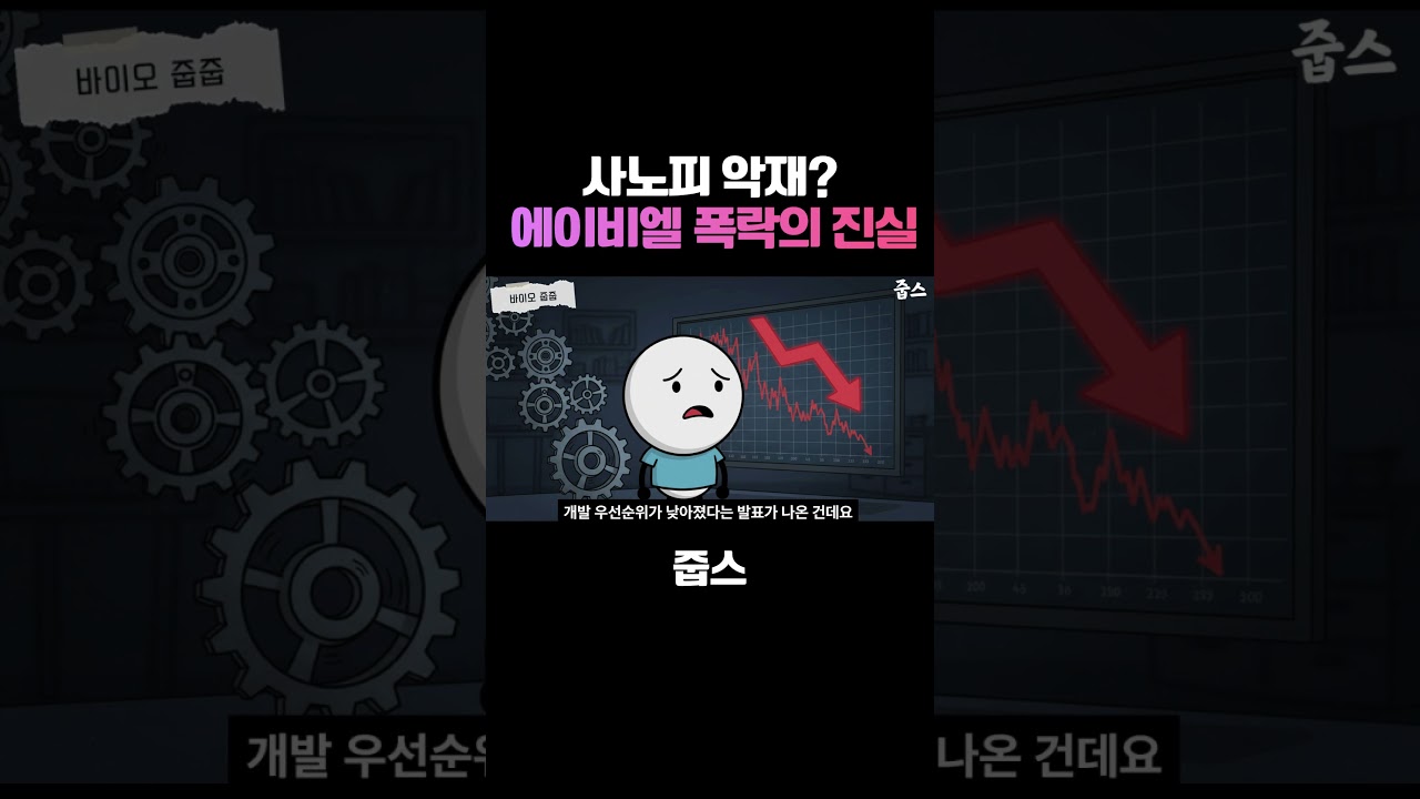 사노피 악재?  에이비엘 폭락의 진실