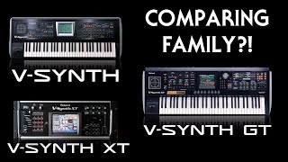 Video thumbnail for Comparing family!?! V-Synth, XT and GT by The MIDI Maniac (Roger)
