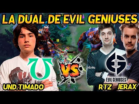 😱¡ PICANTE ! TIMADO SE ENFRENTA A LA SAFELANE DE EVIL GENIUSES ARTEEZY Y JERAX!