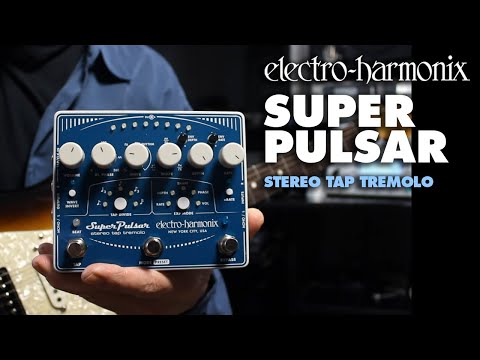 Electro-Harmonix EHX Super Pulsar Stereo Tap Tremolo Guitar Effect Pedal image 6