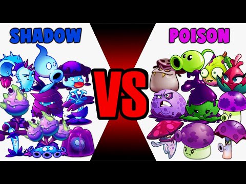PvZ2 - Team POISON vs SHADOW Who Will WIn? - Plant vs Plant