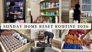 SUNDAY HOME RESET ROUTINE 2026 | CLEAN, RESTOCK AND ORGANIZE WITH ME + GROCERY HAUL #cleaning